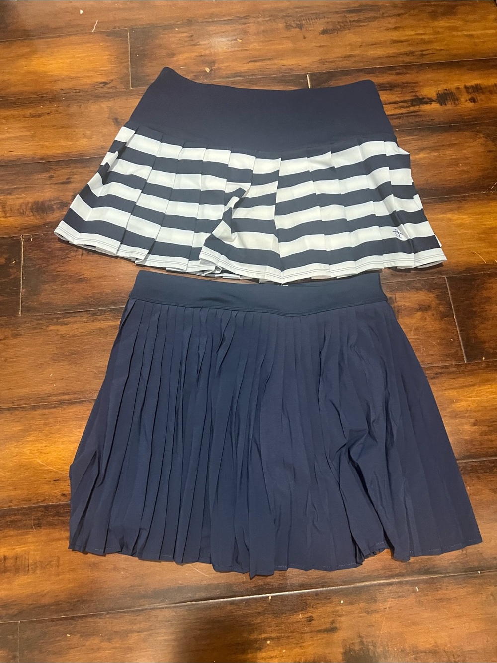 Women’s Navy and White Pleated Skirts - Classic Tennis and/or Golf Style